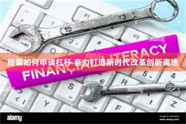 股票如何申请杠杆 奋力打造新时代改革创新高地